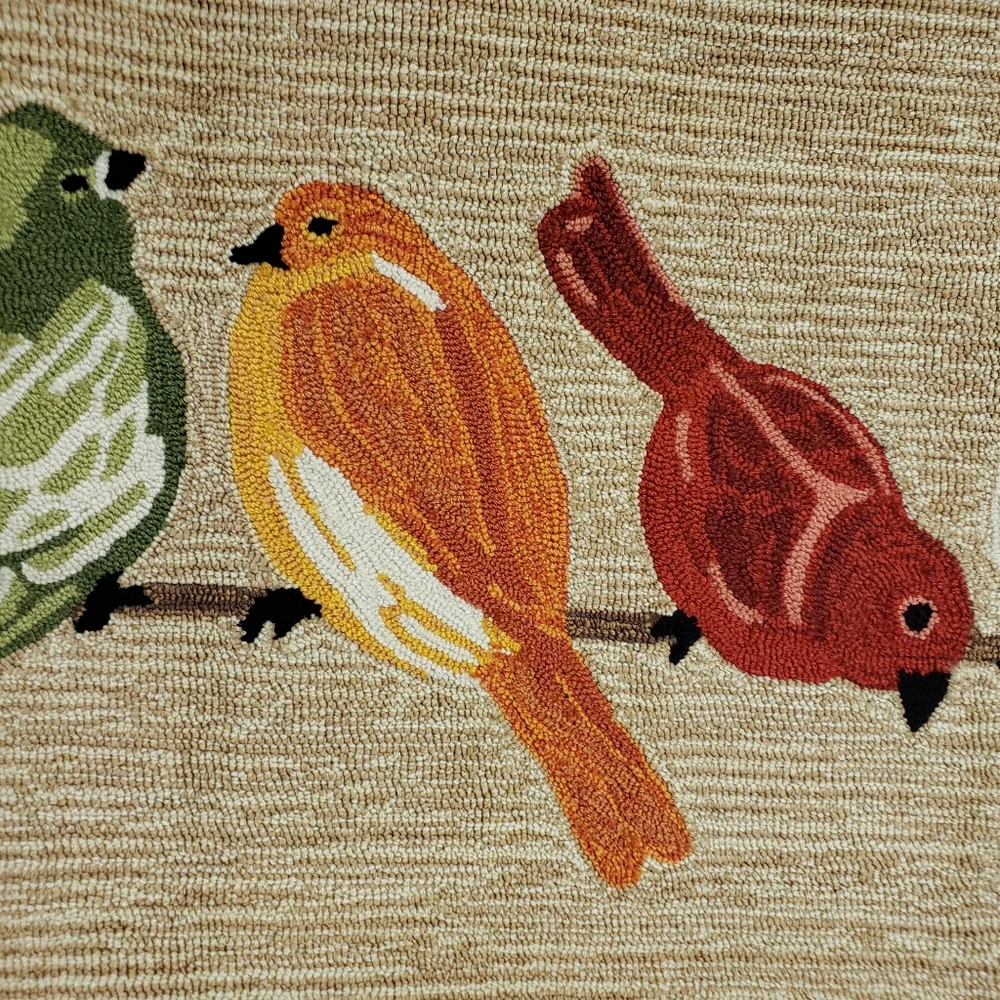 Pottery Barn Liora Manne birds Indoor/Outdoor Door Mat